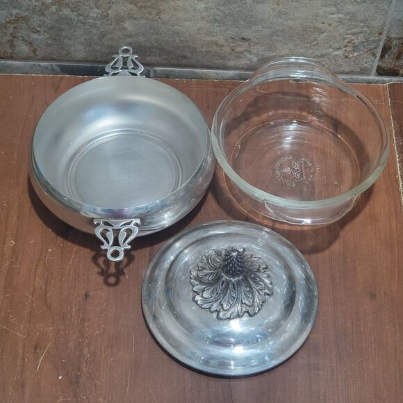 Vintage 3 Pcs Saks Fifth Avenue Anchor Hocking Fire King Covered Casserole Dish - Picture 14 of 14